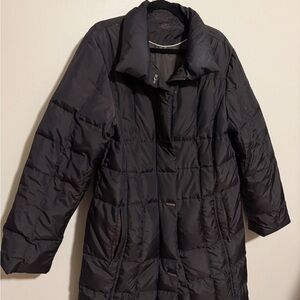 Nuage down filled parka puffer trench coat with pockets size medium